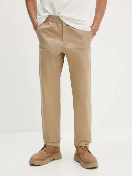 A.P.C. pantaloni de Pantalon Chuck drept bej