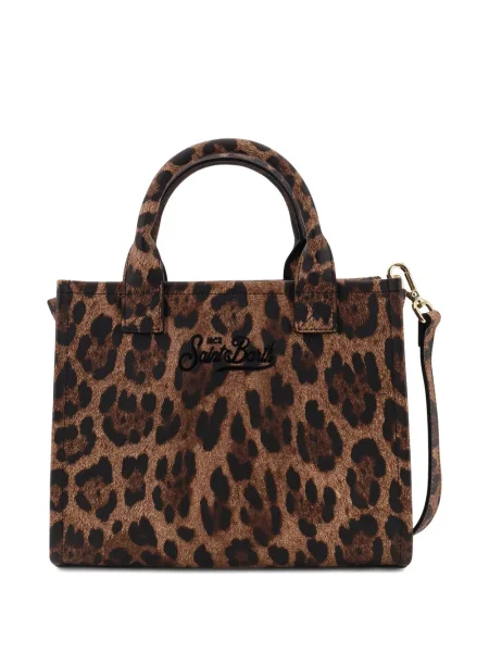 Geantă Mc2 Saint Barth cu imagine cu model leopard maro