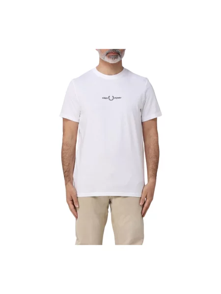 T-shirt FRED PERRY Embroidered T-Shirt White M biała