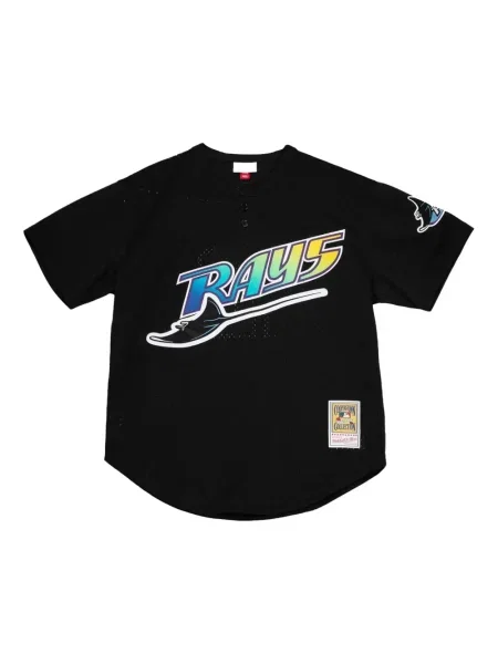Cămașă Mitchell & Ness din jerseu negru
