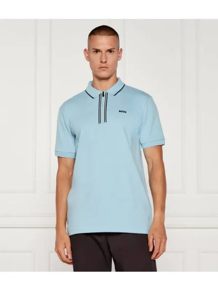 BOSS GREEN Polo Philix GOC | stretch albastru
