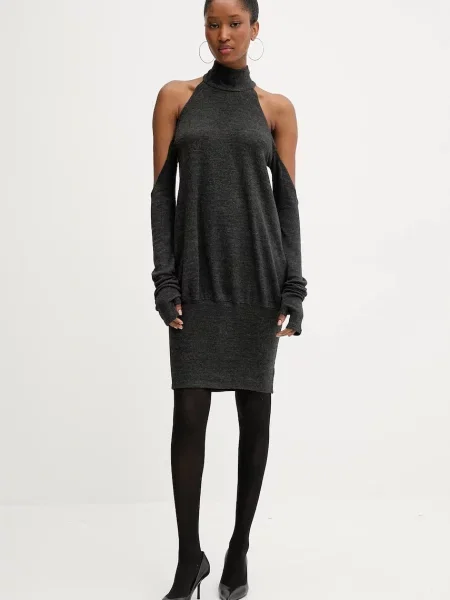 Светр PRESSIAT легкий гольф сірий