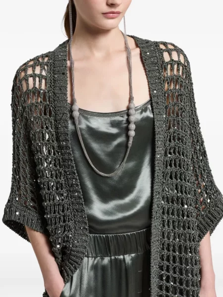 Cardigan Peserico tricotate verde