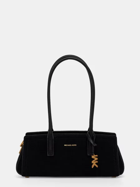 Michael Kors Geantă pe umăr Laila | piele întoarsă negru