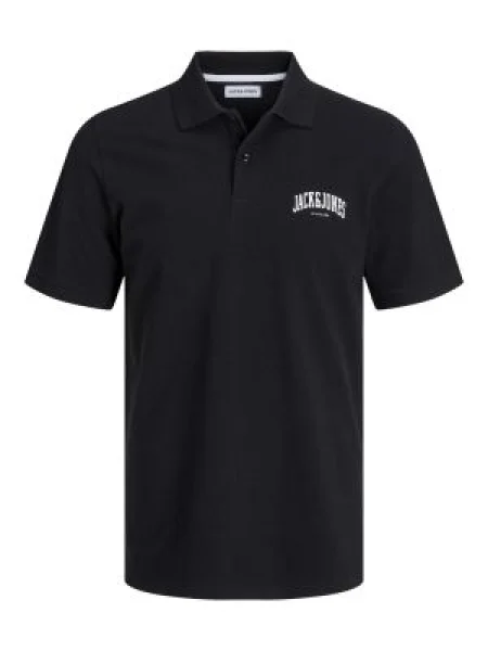 JACK & JONES Tričko Josh sivá melírovaná / čierna