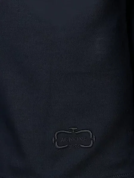 Lung tricou polo Agnona albastru