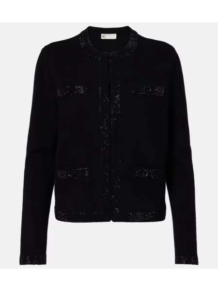 Cardigan Tory Burch de lână negru