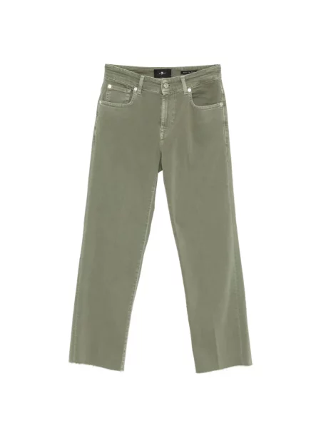 Cropp blugi drepți 7 For All Mankind verde