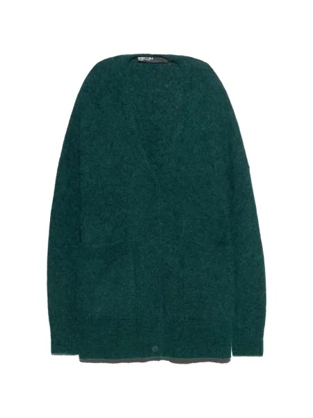Lung cardigan Bimba Y Lola din lână alpaca albastru