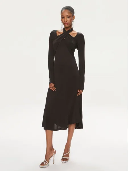 Bruuns Bazaar Každodenné šaty Galathea čierna