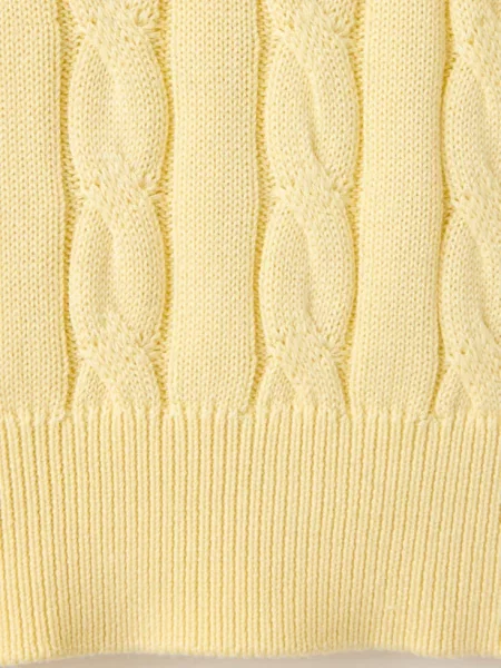 Sweter ścieg pleciony pastelowy Kobieta XS MANGO żółty