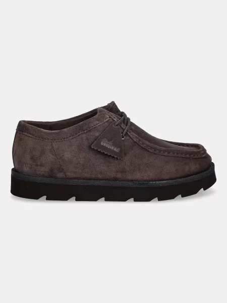 Cipele od brušene kože Clarks Originals Meare Walla smeđa