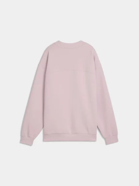 Свитшот Puma с круглым вырезом розовый
