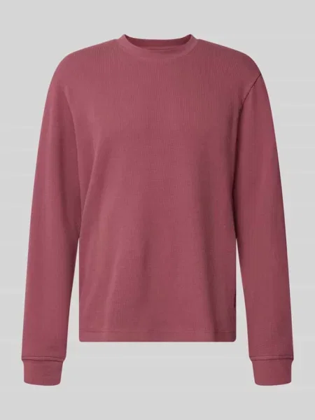 Bluzka z długim rękawem o kroju regular fit z mieszanki bawełny model WE-TEMPEST' Boss Orange