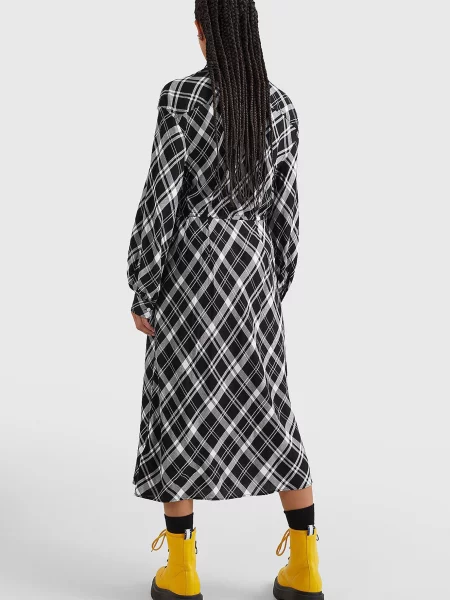 Картата джинсова сукня Tommy Jeans