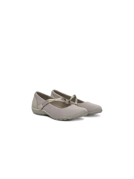 Baleríny Skechers Šedá béžové