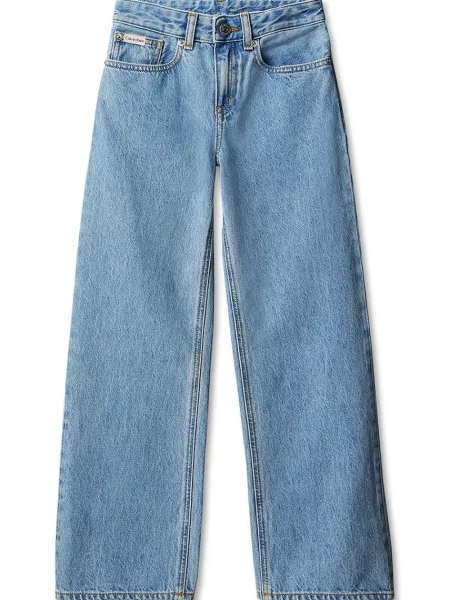 Calvin Klein Jeans blugi wide leg pentru copii Wide leg albastru