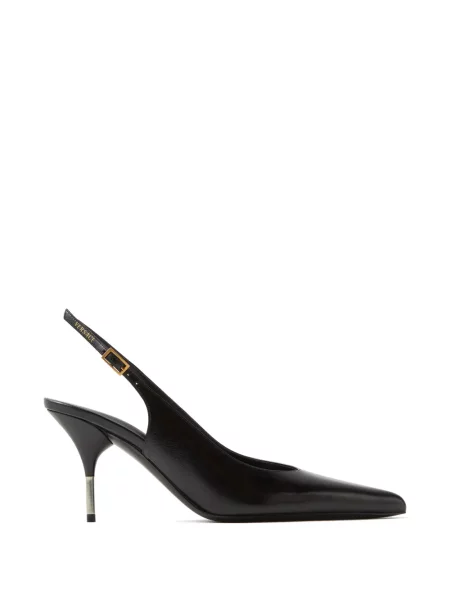 Pantofi cu toc Versace slingback negru