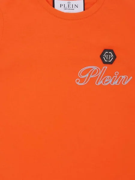 Koszulka dziecięca Philipp Plein pomarańczowa