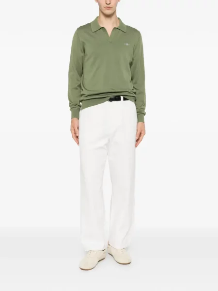 Lung tricou Gant verde
