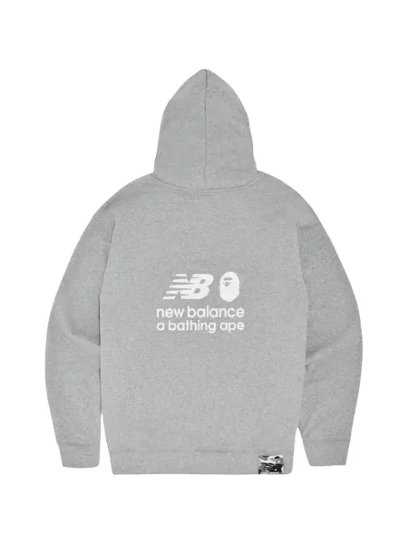 Hanorac cu glugă A Bathing Ape® cu imagine gri