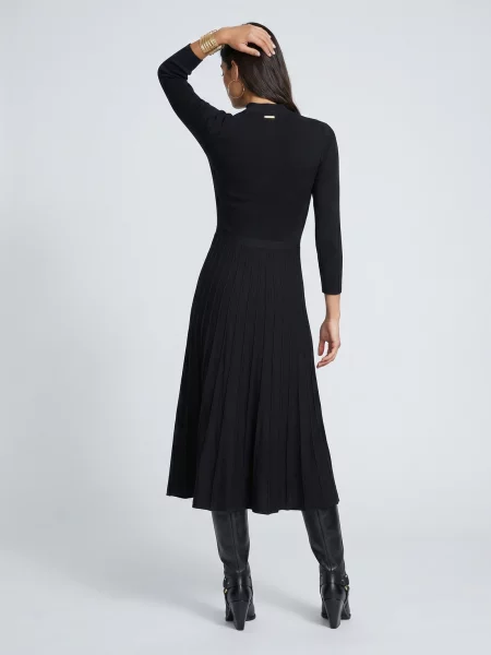 Rochie midi Michael Michael Kors evazată negru