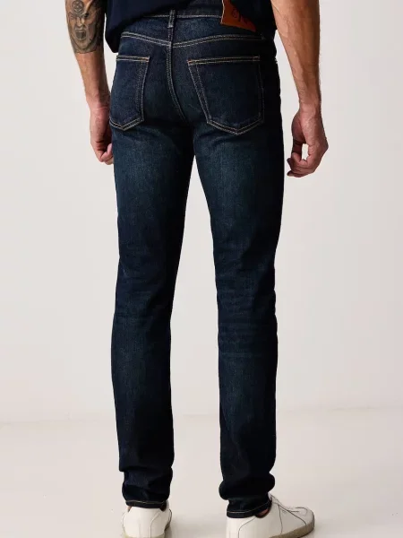 Calvin Klein Jeans jeansy slim taper granatowe