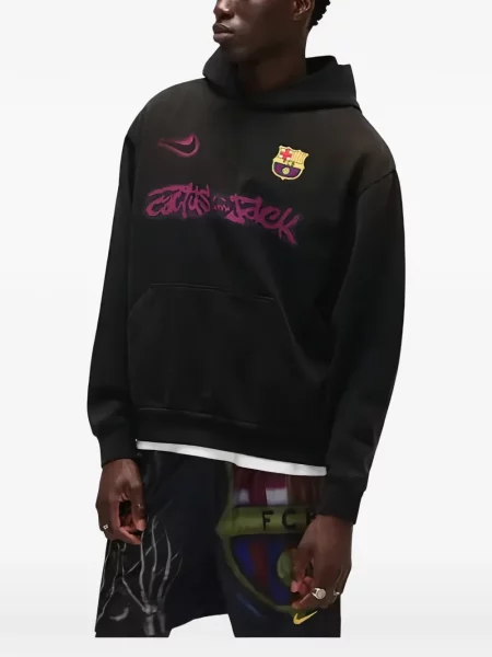 Hanorac Nike cu imagine din piele gri