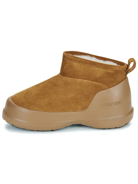 Botine Moon Boot din piele de căprioară maro