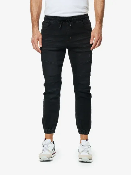 KOROSHI Džíny džínovina černá