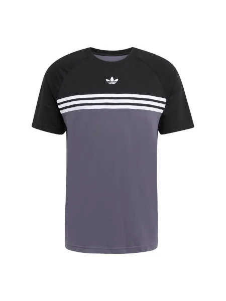 Ριγέ μπλούζα Adidas Originals λευκό