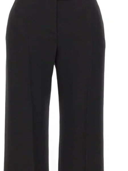 Pantaloni Eleventy de mătase negru