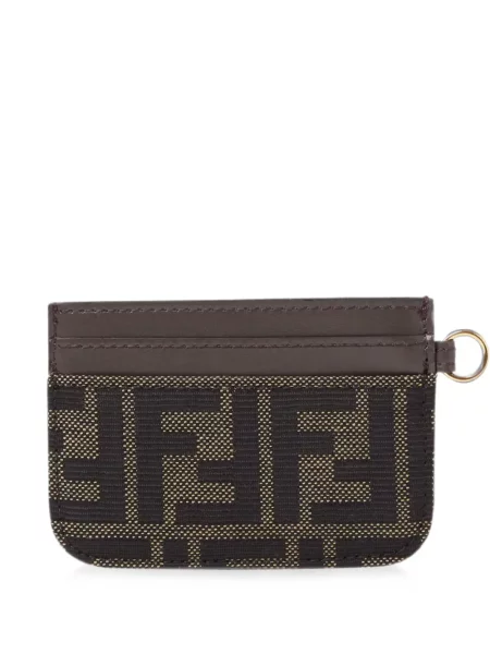 Portofel Fendi din jacard maro