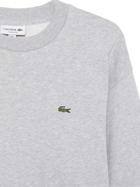 Pulover Lacoste cu autograf gri