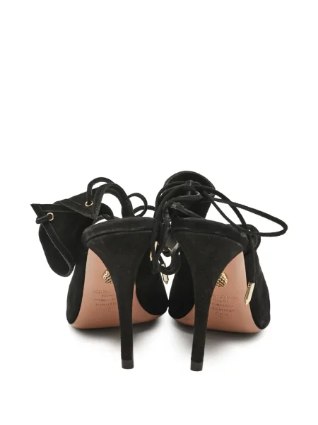 Sandale Aquazzura din piele de căprioară negru