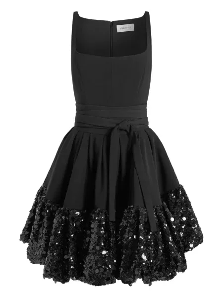 Rochie mini 16arlington cu paiete de costum negru