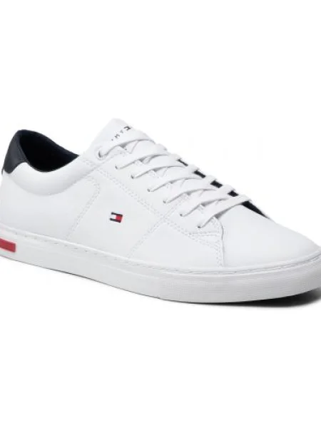 Sportcipő Tommy Hilfiger Essential Leather Detail Vulc White YBR fehér