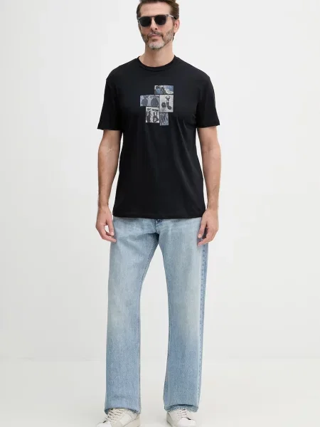 Armani Exchange kratka majica modra