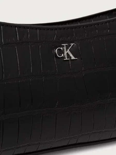 Calvin Klein Táska Ck Croc Small Shoulder Bag fekete