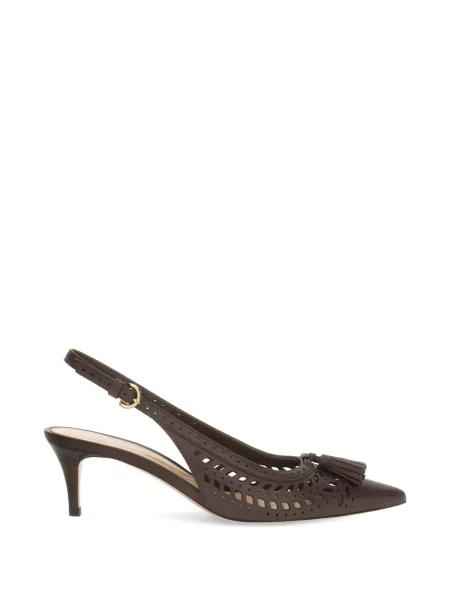 Pantofi cu toc Gianvito Rossi slingback maro
