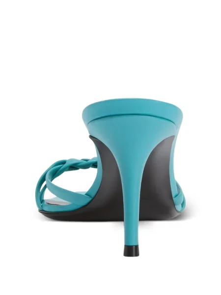 Pruhované pletené mules Giuseppe Zanotti modré