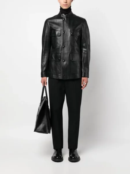 Kurtka skórzana Tom Ford czarna