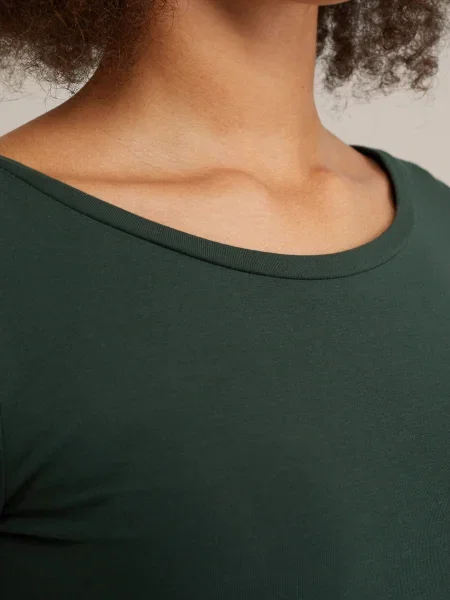 WE Fashion Tricou închis verde