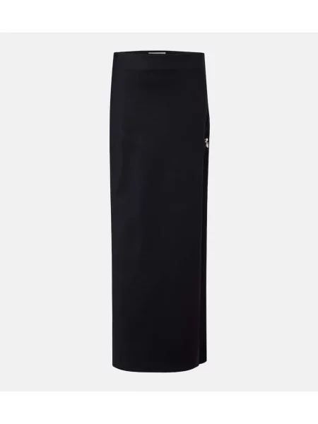 Fusta maxi Coperni din jerseu negru