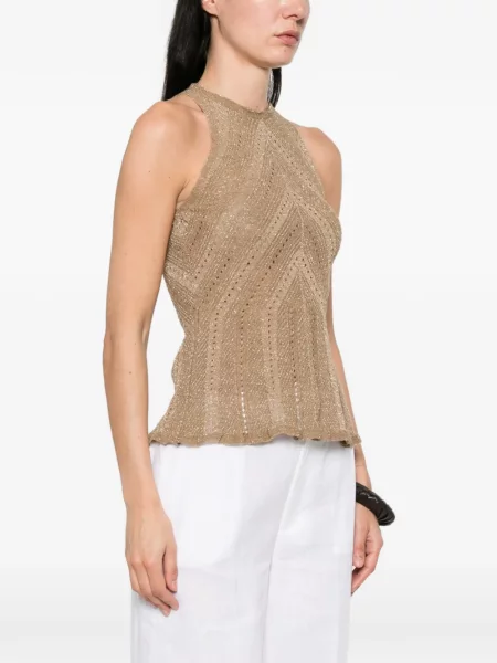 Top Twinset cu decolteu rotund