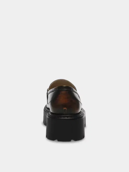 Шкіряні Лофери Steve Madden OCCUPY коричневий