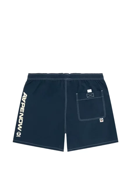 Pantaloni scurți Aape By A Bathing Ape cu imagine albastru