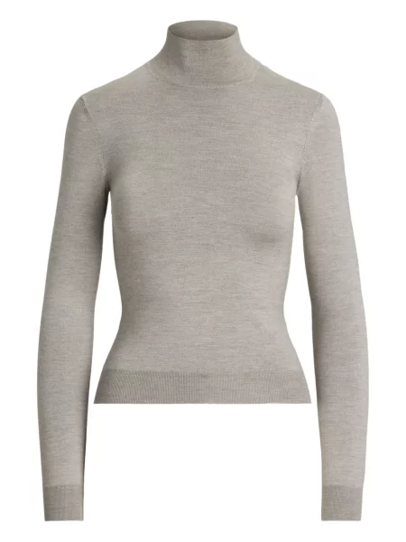 Top Ralph Lauren Collection de mătase lung gri