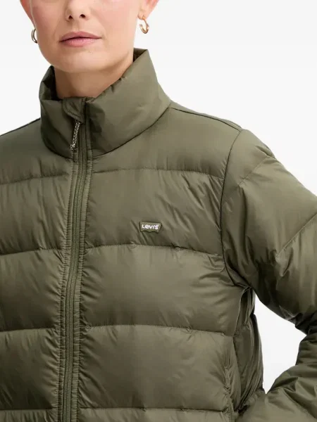 Geacă cu puf Levi's® cu glugă de flanelă albastru