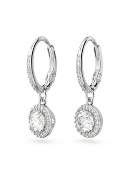 Swarovski Akcesoria Kobieta Szary ONE SIZE Kolczyki Angelic Drop białe